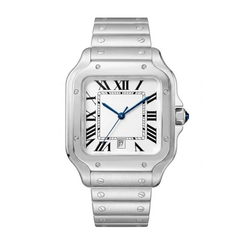 Cartier Watch Santos - Новые роскошные мужские кварцевые часы в
