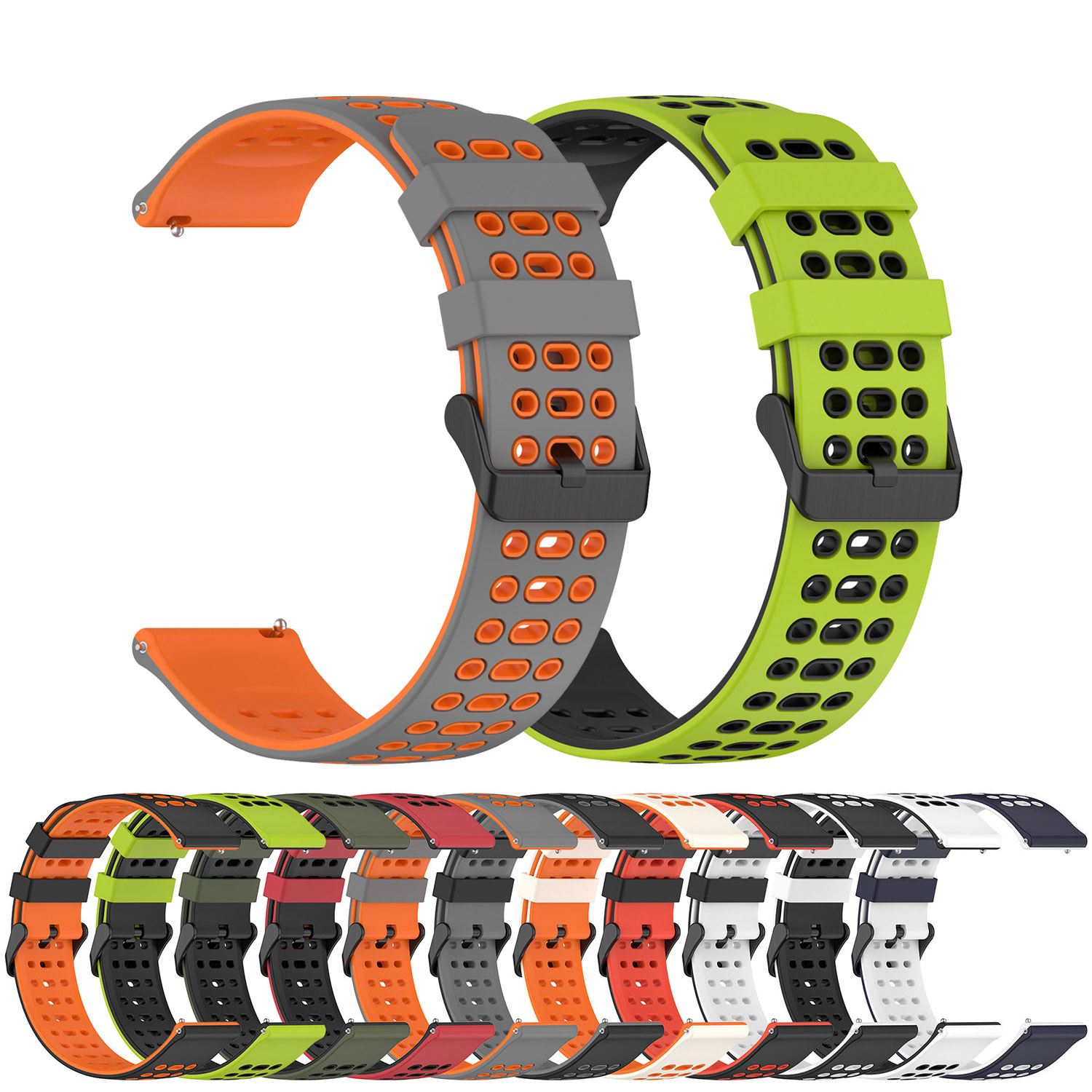 A1 Watches & Jewelry New York Photos - Спортивный силиконовый ремешок 22 мм для