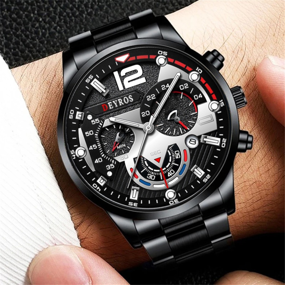 3 шт./компл. модные мужские ча – обзор и цена Best Jewelry Watches