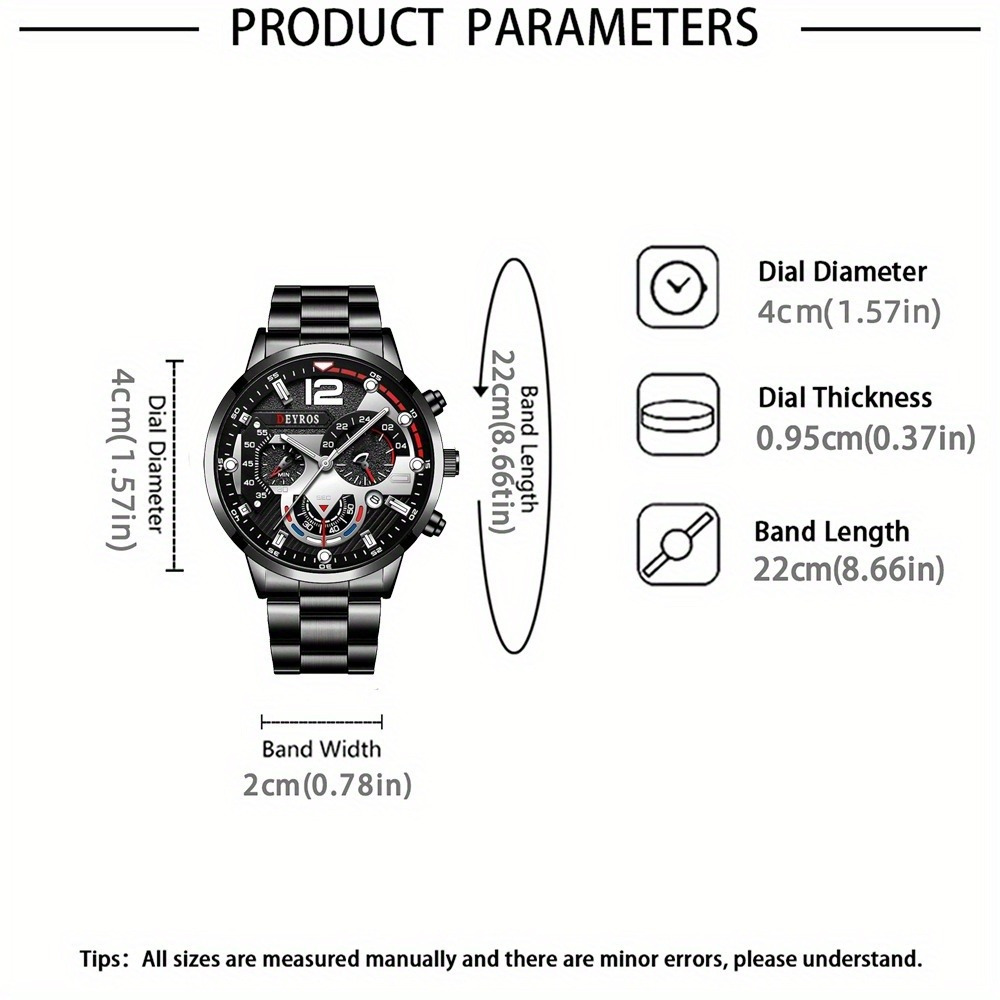 3 шт./компл. модные мужские ча – обзор и цена Best Jewelry Watches