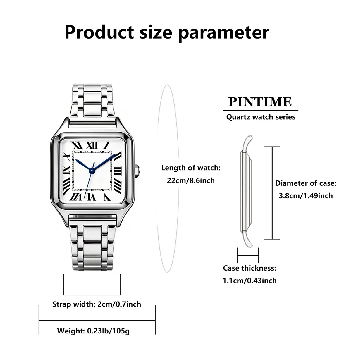 Женские квадратные роскошные ч – обзор и цена Cartier Watch Santos