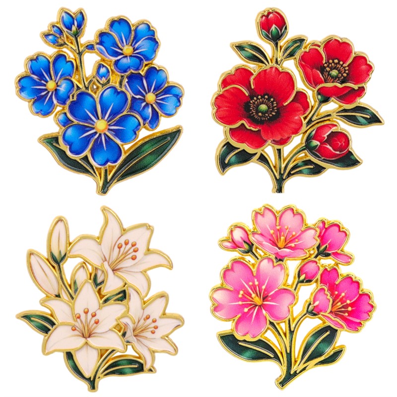 Милая винтажная цветная эмалев – обзор и цена Vintage Brooch Pin